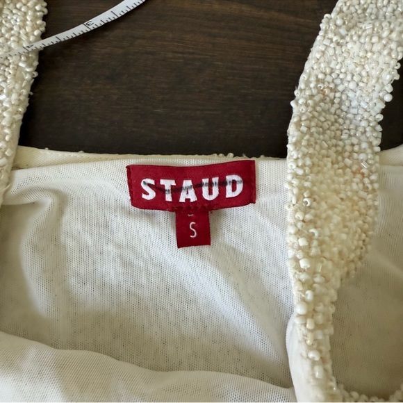 Staud Le Sable Floral Beaded Mini Dress - Picture 15 of 16